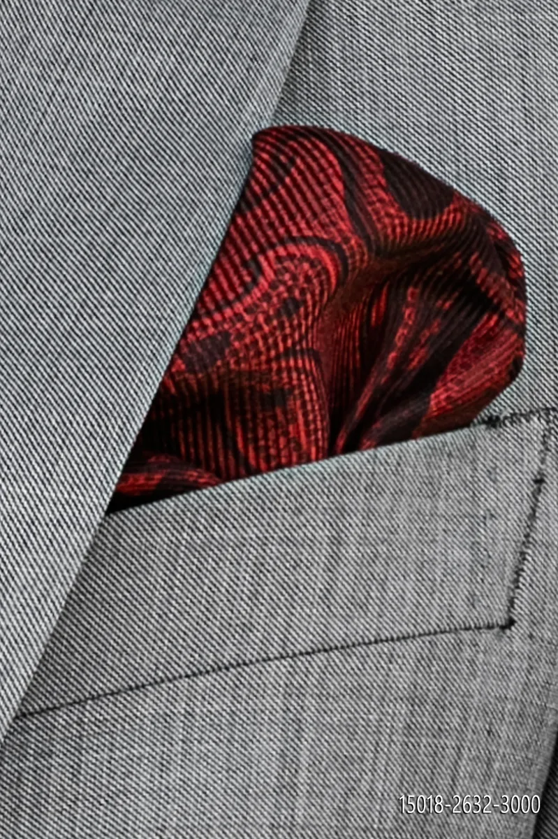 Fazzoletto in seta cachemire rosso