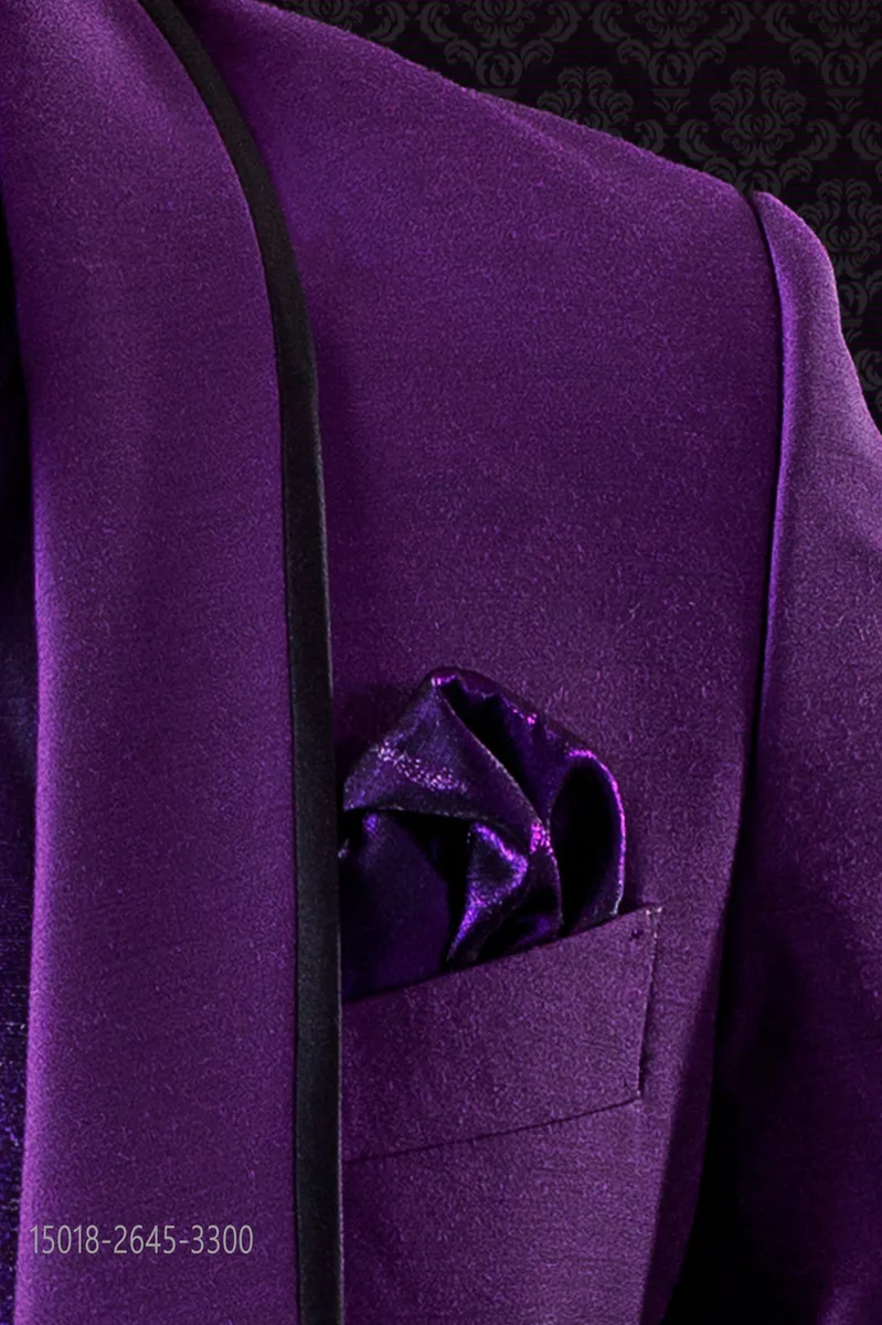 Fazzoletto in lurex viola
