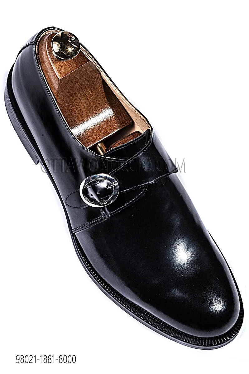 Side Buckle Derby Shoes