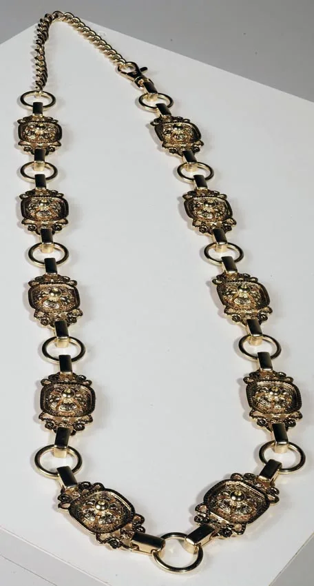 Ceinture métallique finition dorée