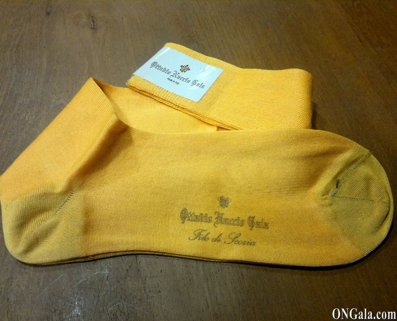Chaussettes en coton or