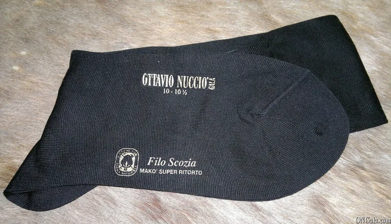 Chaussettes noires en coton