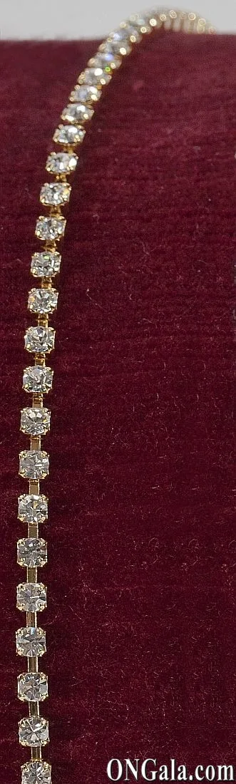 Catenina oro con strass crystal