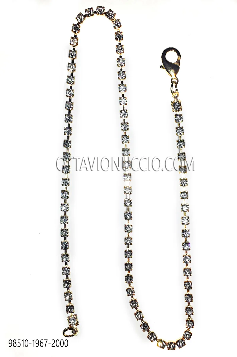 Catenina oro con strass crystal