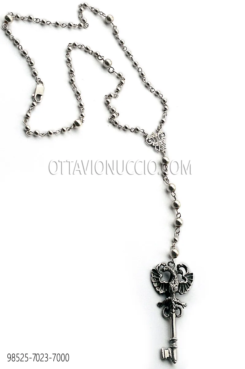 Collana e pendente placcati in argento