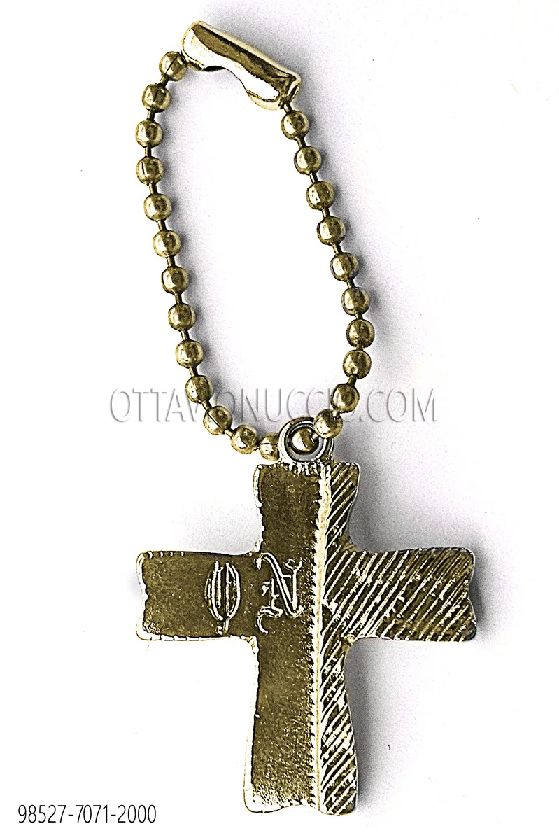 Pendente croce finituro oro
