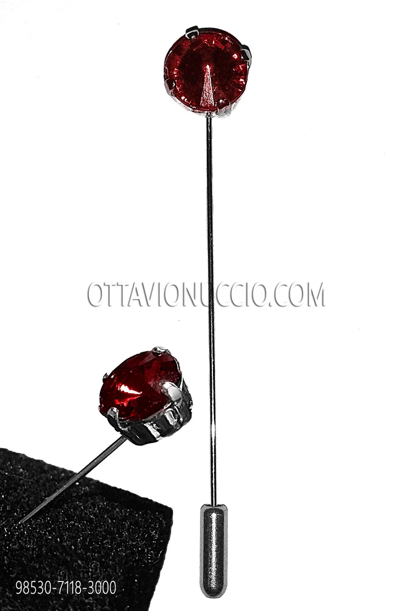 Red Jewel Tie Pin