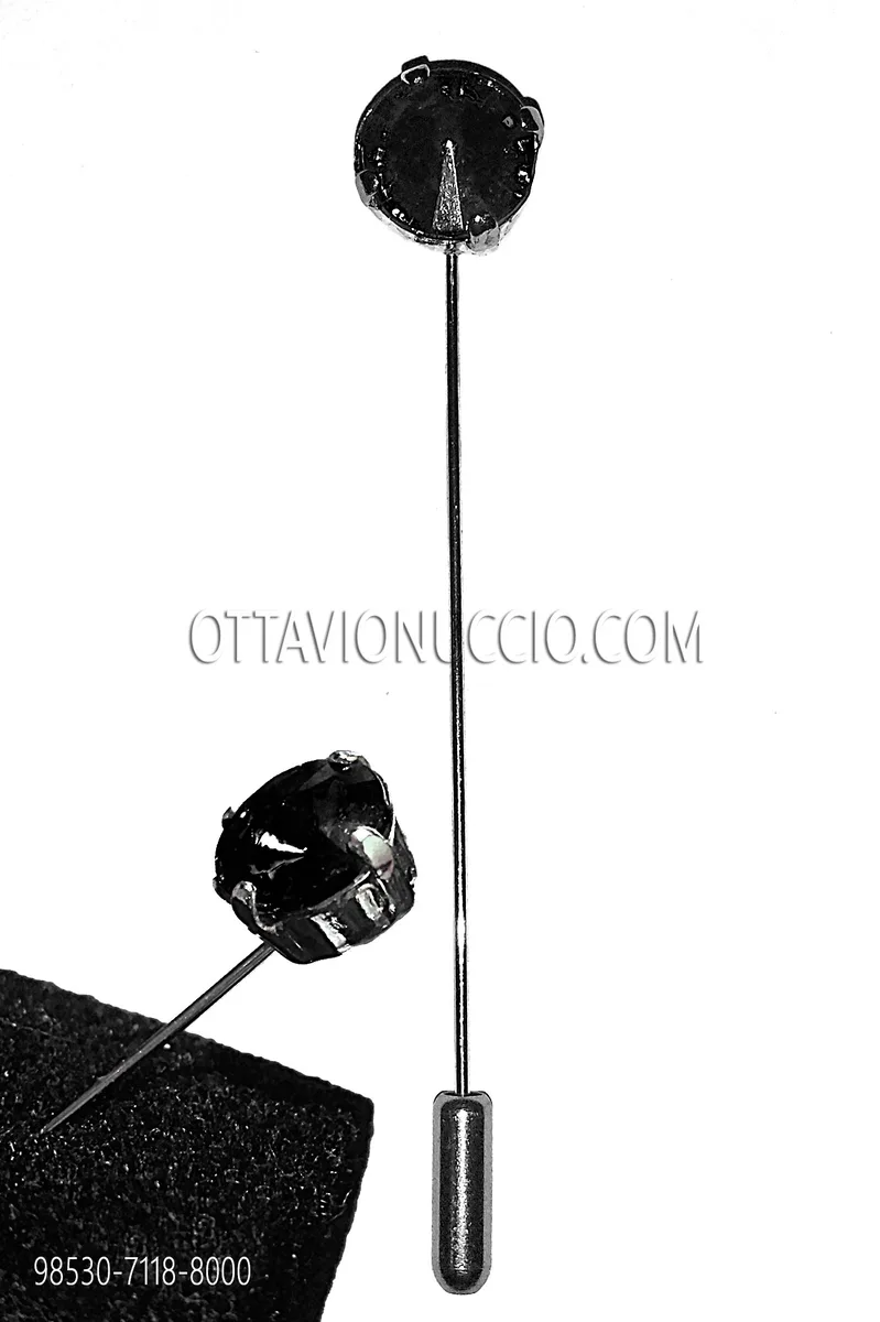 Black Jewel Tie Pin