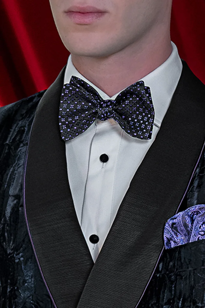 Black velvet italian double breasted tuxedo, satin shawl lapel 2