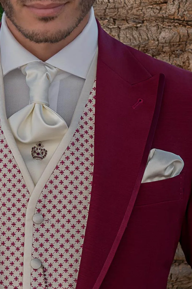 Avory Satin Cravat and Handkerchief Set