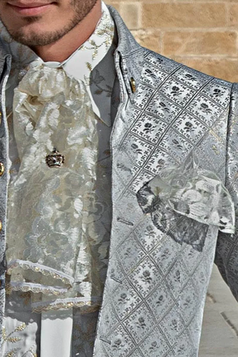 Ivory Lace Scarf and Handkerchief Set