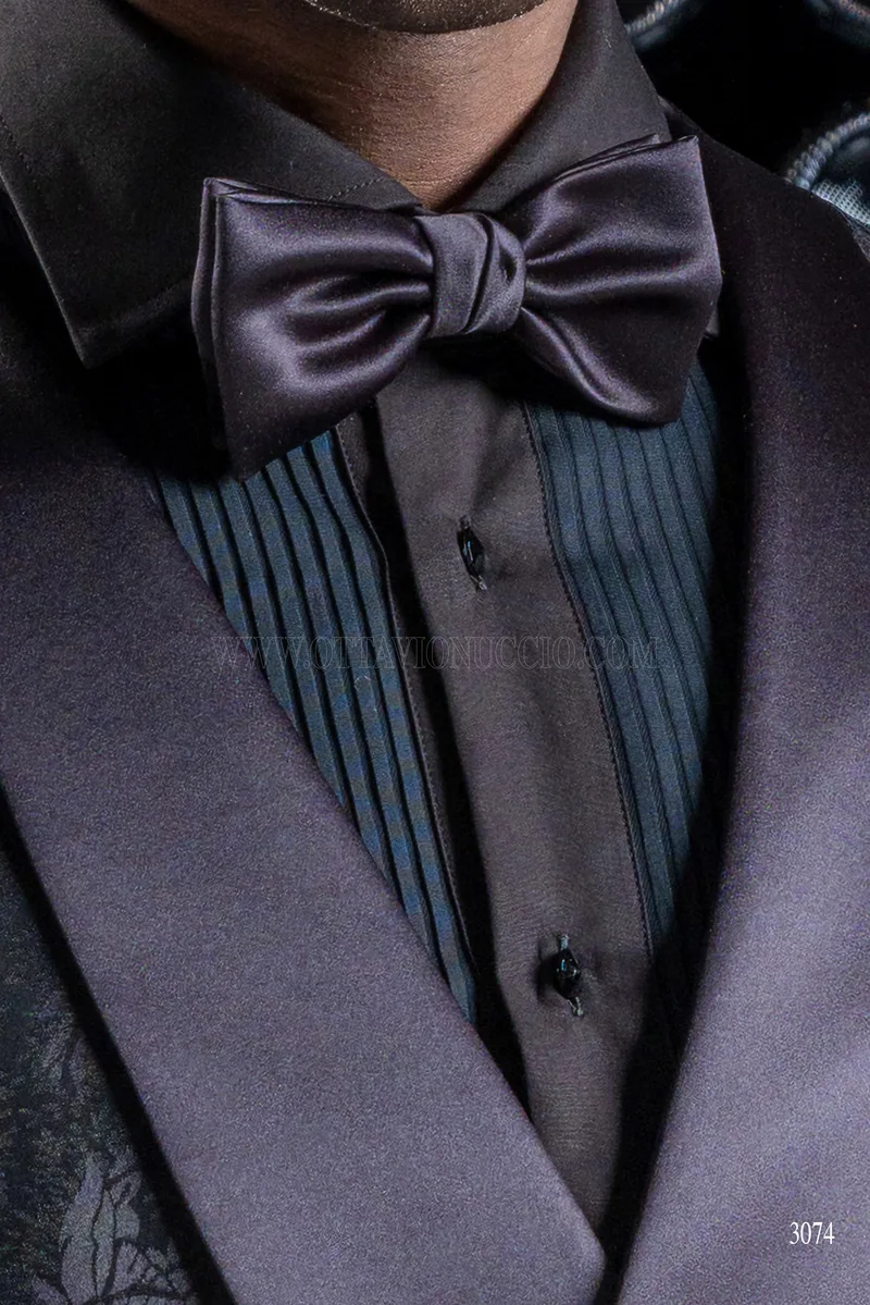 Fliege, schwarz, aus Satin